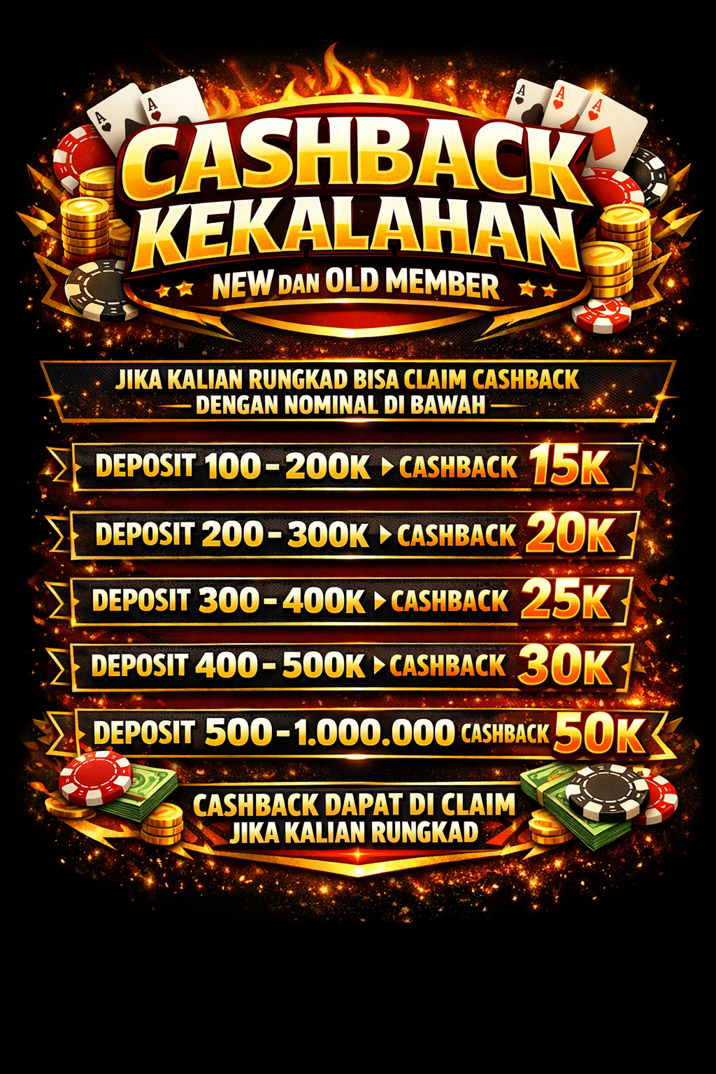 CASHBACK NEW DAN OLD MEMBER