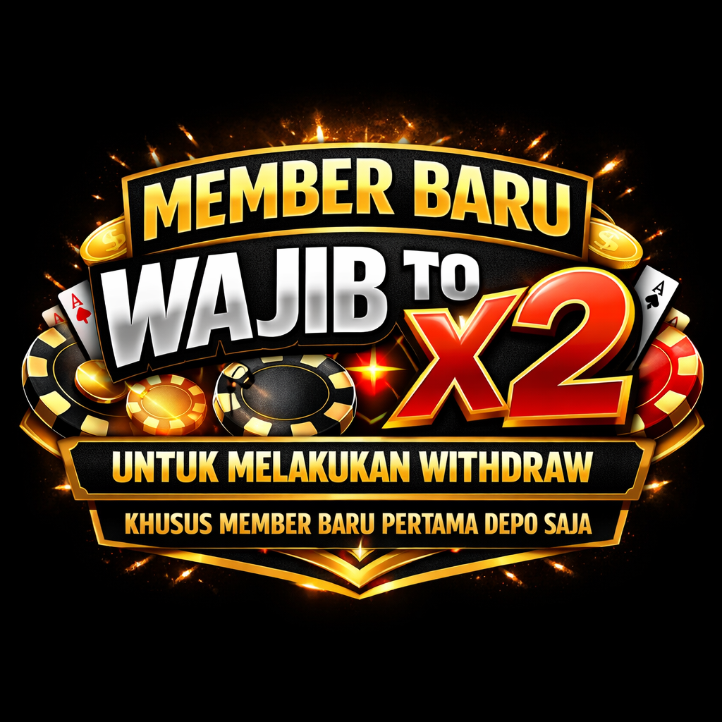 MEMBER BARU WAJIB TO X2 UNTUK MELAKUKAN WITHDRAW